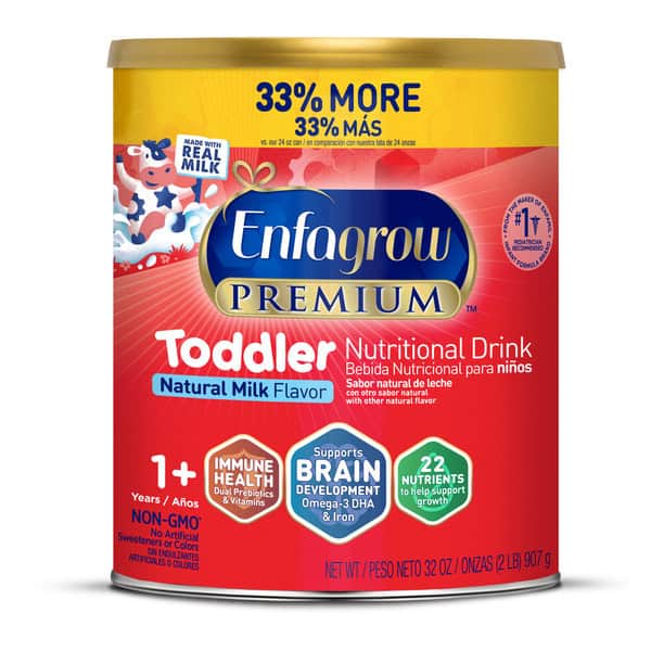 Enfagrow® Toddler Nutritional Drink, Omega-3 DHA for Brain Support, Powder Can