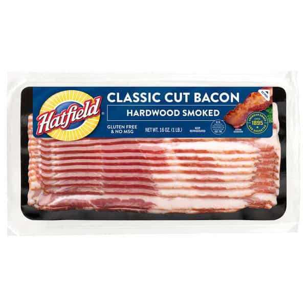 Hatfield Hardwood Smoked Bacon, Classic Cut