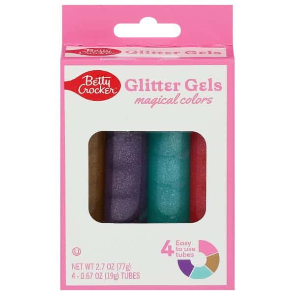 Betty Crocker Glitter Gels, Magical Colors