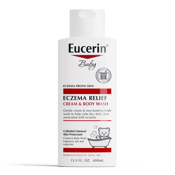Eucerin Eczema Relief Cream Body Wash, Eczema Body Wash For Babies
