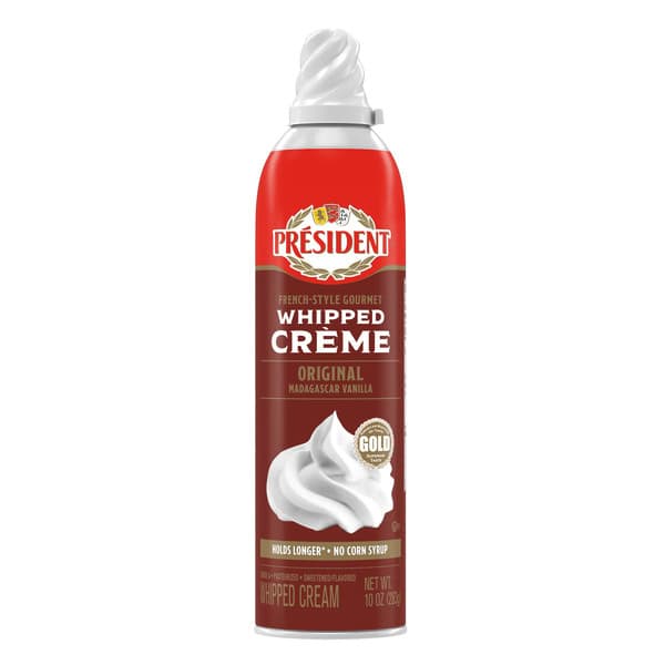 Président Whipped Cream, Original Madagascar Vanilla, French-Style Gourmet