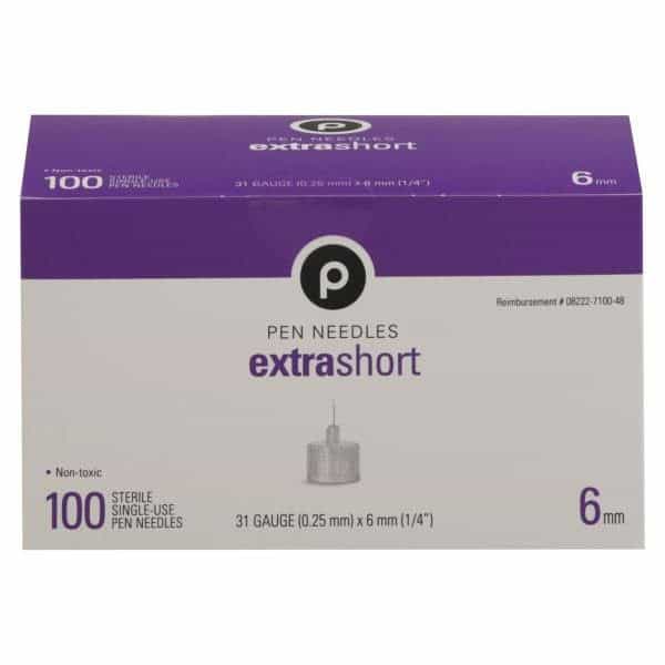 Publix Pen Needles, Extra Short, 6 mm