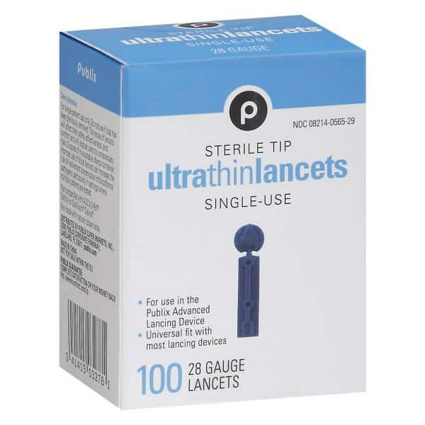 Publix Lancets, Ultra Thin, 28 Gauge