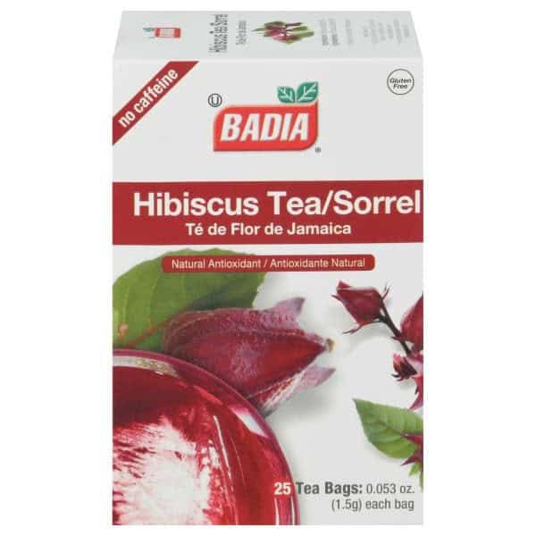 Badia Spices Tea, Hibiscus, No Caffeine, Bags
