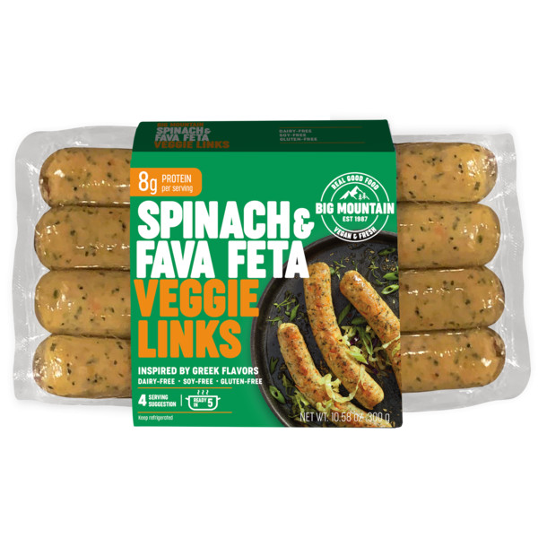 Big Mountain Foods Spinach & Fava Feta Veggie Links
