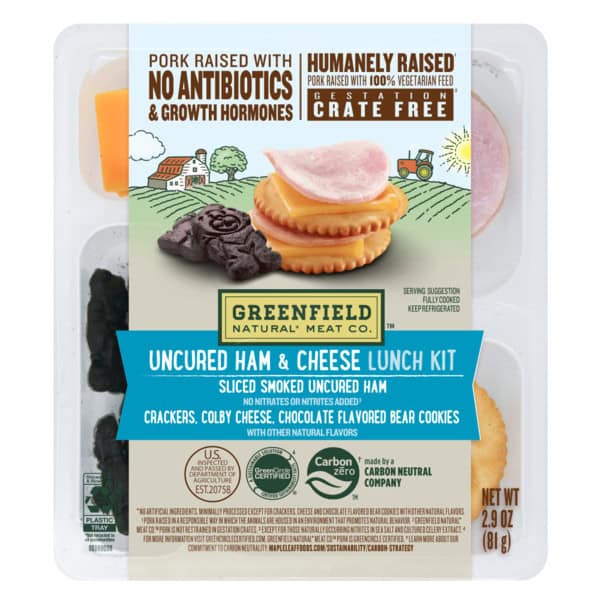 Greenfield Natural Meat Co. Natural Ham & Cheese Lunch Kit