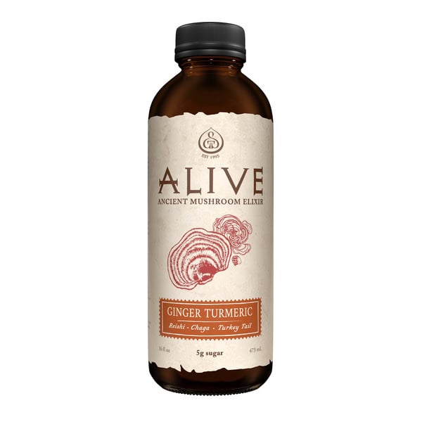 Alive Mushroom Elixir Ginger Turmeric
