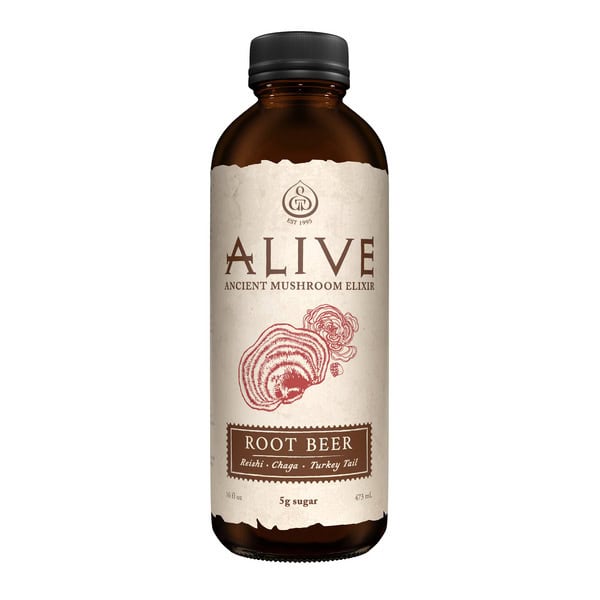 Alive Mushroom Elixir Root Beer