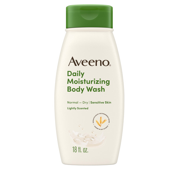 Aveeno Daily Moisturizing Body Wash for Dry, Sensitive Skin, 18 fl. oz