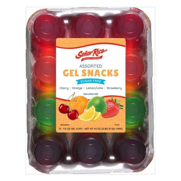 Señor Rico Gel Snacks, Sugar Free, Assorted