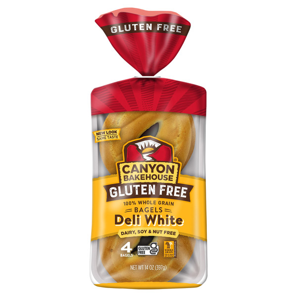 Canyon Bakehouse Deli White Gluten Free Bagels