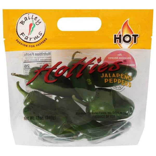 Bailey Farms Hotties Jalapeno Peppers, Hot