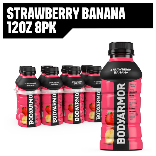 BODYARMOR SuperDrink Strawberry Banana Electrolyte Sports Hydration Drinks