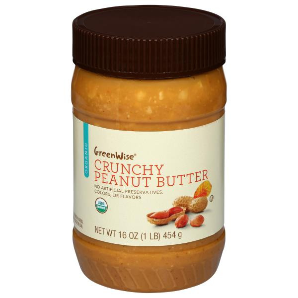 GreenWise Peanut Butter, Organic, Crunchy