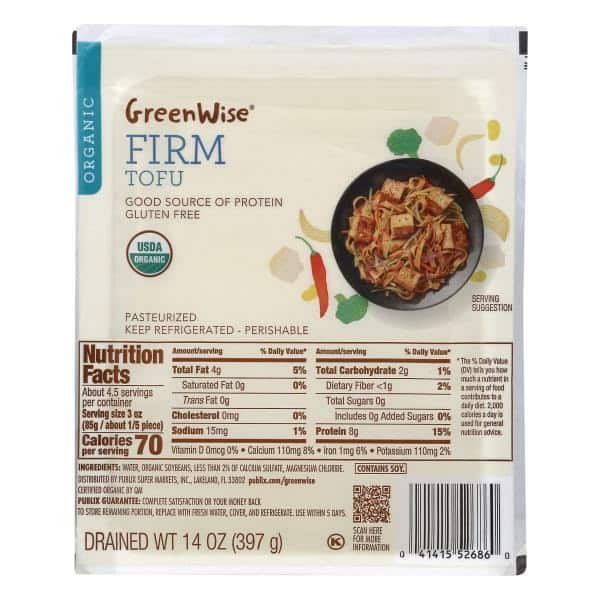 GreenWise Tofu, Organic, Firm