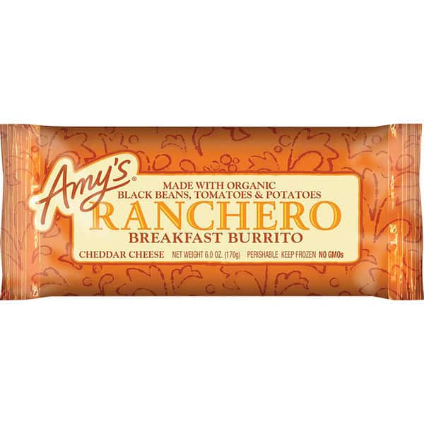 Amy's Kitchen Breakfast Burrito, Ranchero
