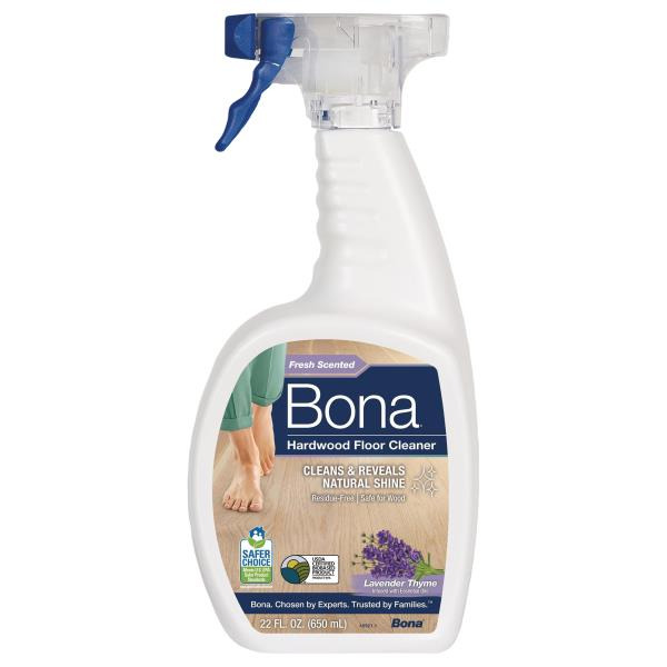 Bona hardwood floor cleaner, lavender thyme scent