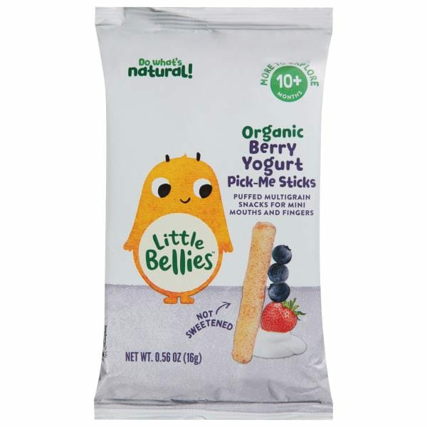 Baby Bellies Pick-Me Sticks, Organic, Berry Yogurt, 10+ Months