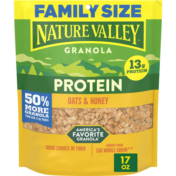 Nature Valley Protein Oats and Honey Family Size Granola