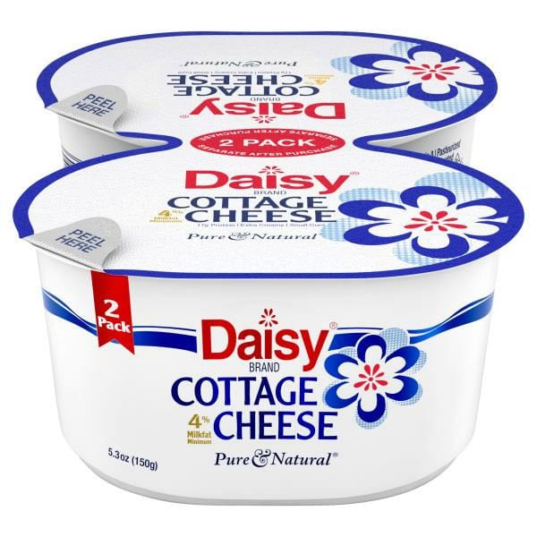 Daisy Cottage Cheese, 4% Milkfat Minimum, 2 Pack