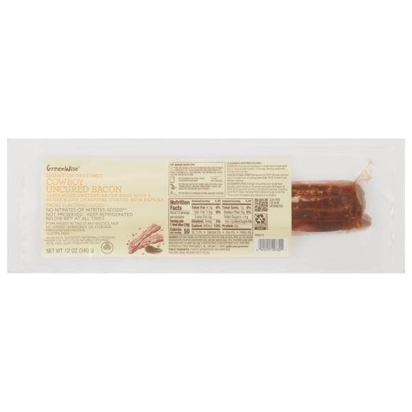 GreenWise Uncured Bacon, Cowboy, Signature-Seasoned