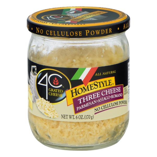 4C Foods Cheese, Three Cheese, Grated