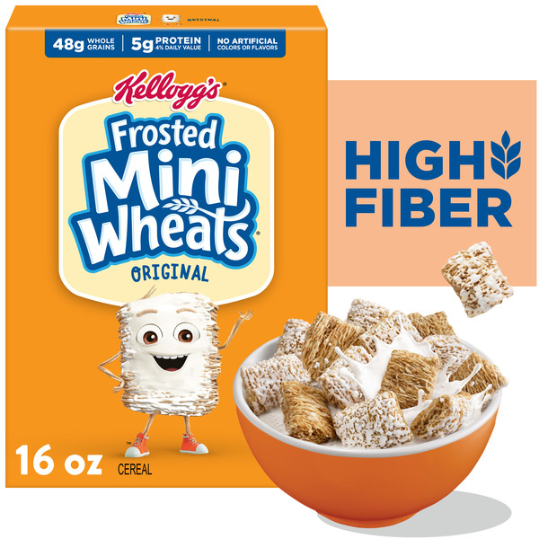 Frosted Mini-Wheats Frosted Mini-Wheats Breakfast Cereal, High Fiber, 48g Whole Grain