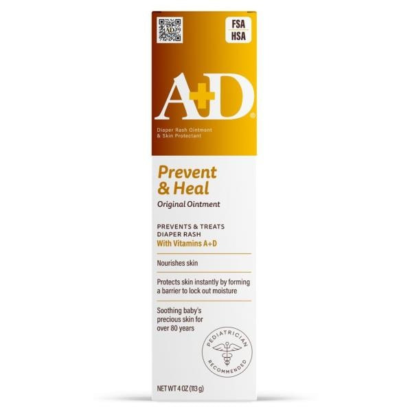 A+D Prevent & Heal Diaper Rash Ointment & Skin Protectant