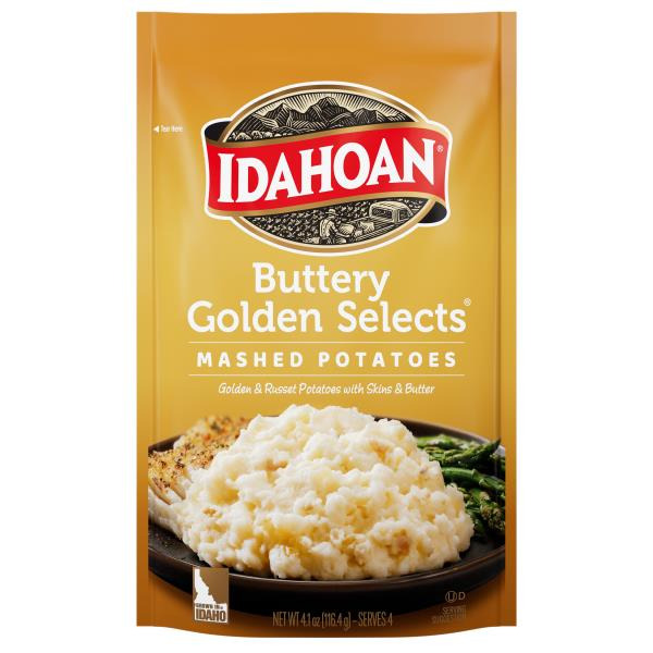 Idahoan Mashed Potatoes, Buttery Yukon Gold Flavored