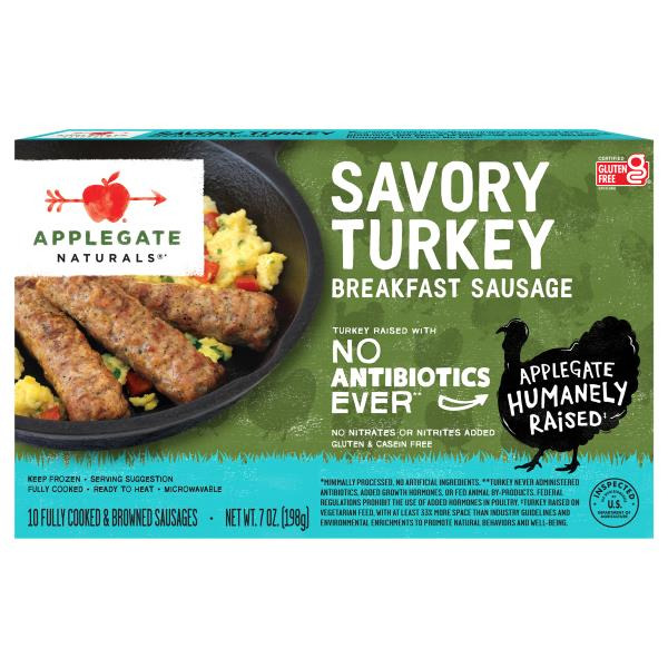 Applegate Sold Frozen Turkey Breakfast Sausage Link