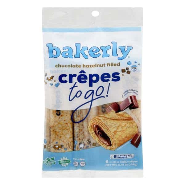 bakerly Happy Go Snacky Chocolate Filled Crepes