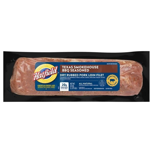 Hatfield Dry Rubbed Texas Smokehouse BBQ Pork Loin Filet