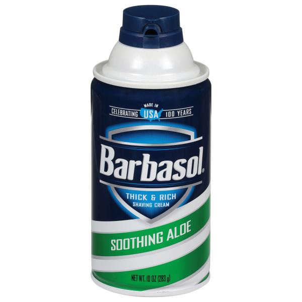 Barbasol Shaving Cream, Thick & Rich, Soothing Aloe
