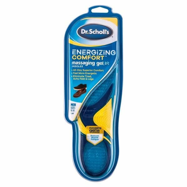 Dr. Scholl's Everyday Insoles, with Massaging Gel, Energizing Comfort, Men's, Shoe Sizes 8-14