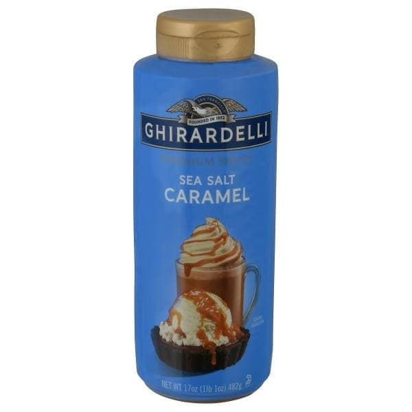 Ghirardelli Premium Sea Salt Caramel Sauce, 16 oz Bottle