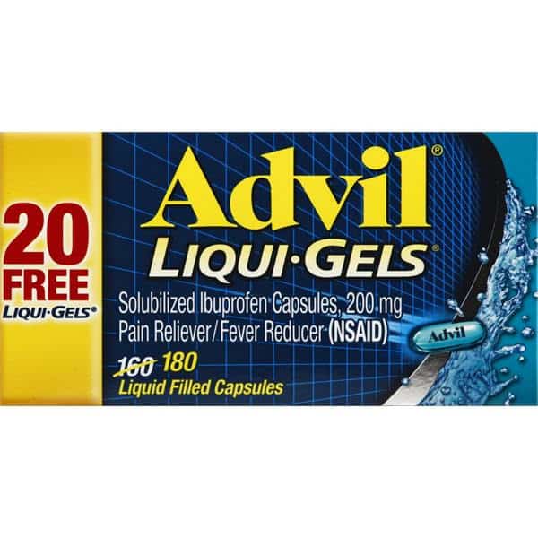 Advil Ibuprofen, Solubilized, 200 mg, Liqui-Gels