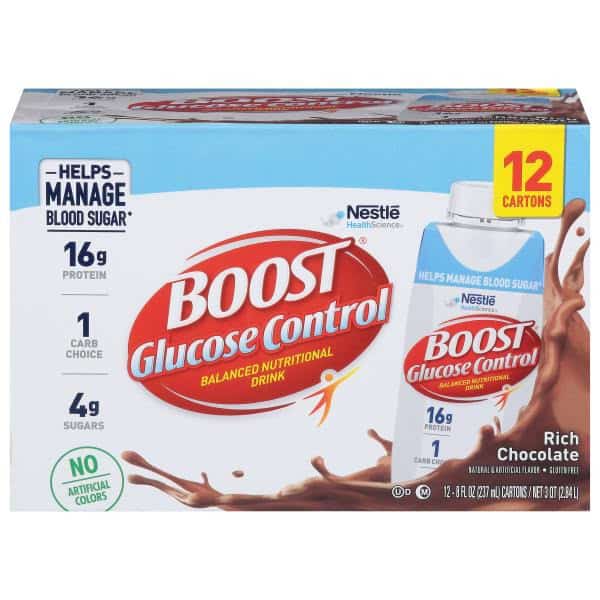 BOOST Balanced Nutritional Drink, Rich Chocolate, Glucose Control