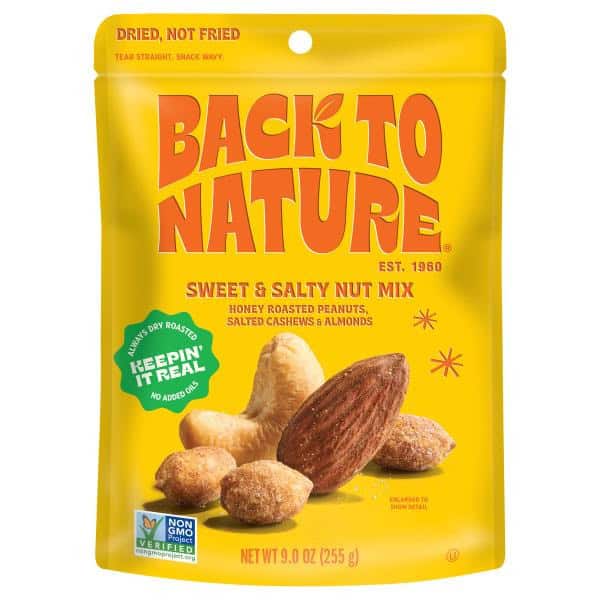 Back to Nature Nut Mix, Sweet & Salty
