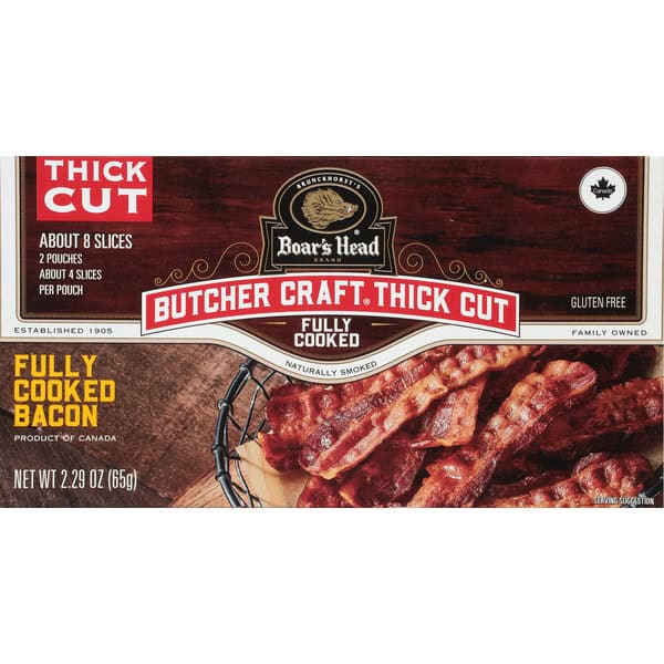 Boar's Head Butcher Craft Thick Cut Naturally Smoked Bacon