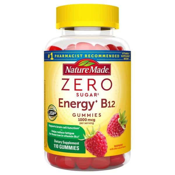 Nature Made Energy B12, Raspberry, 1000 mcg, Gummies