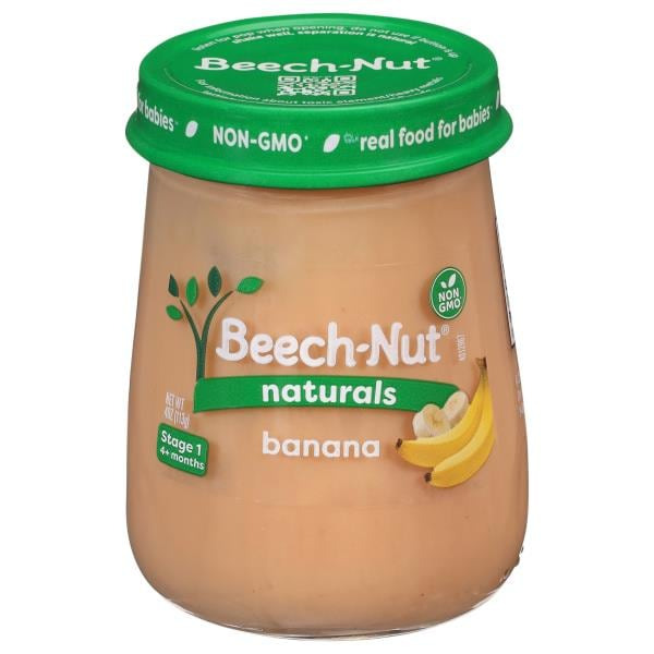 Beech-Nut Naturals Stage 1 Baby Food, Banana, 4 oz Jar