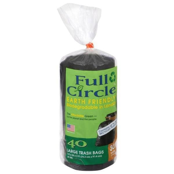 Full Circle Trash Bags, Large