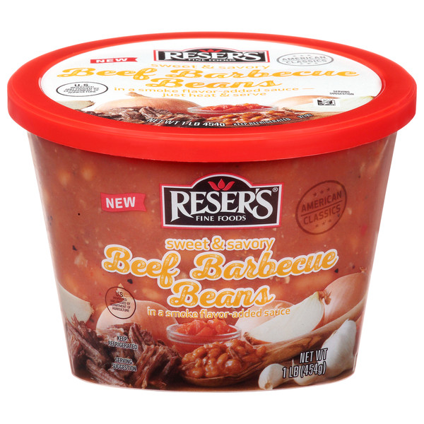 Reser's Fine Foods Beans, Beef Barbecue, Sweet & Savory