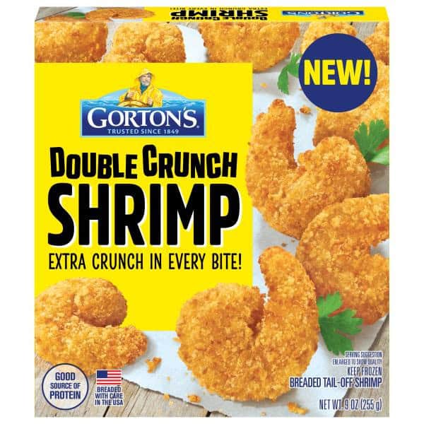 Gorton's Frozen Double Crunch Whole Tail-Off Breaded Shrimp