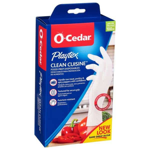 O Cedar Gloves, Clean Cuisine, Food Prep Disposables, 100 Pack