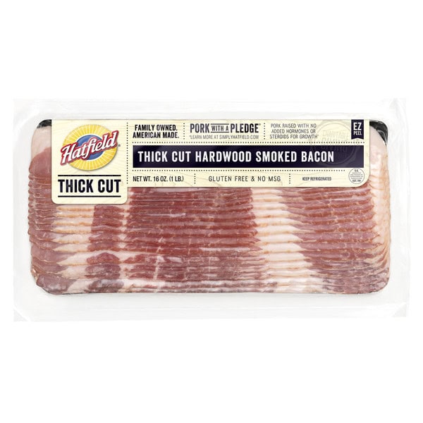 Hatfield Bacon, Hardwood Smoked, Thick Cut