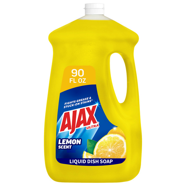 Ajax Super Degreaser Liquid Dish Soap, Lemon
