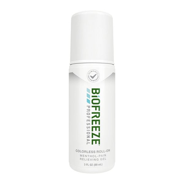 Biofreeze Professional Menthol Roll-On Pain-Relieving Gel, Colorless (Package May Vary)