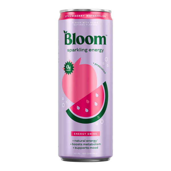 Bloom Sparkling Energy Bloom Sparkling Energy, Carbonated, Strawberry Watermelon