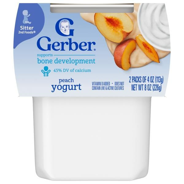 Gerber Baby Yogurt Blends Peach Snack
